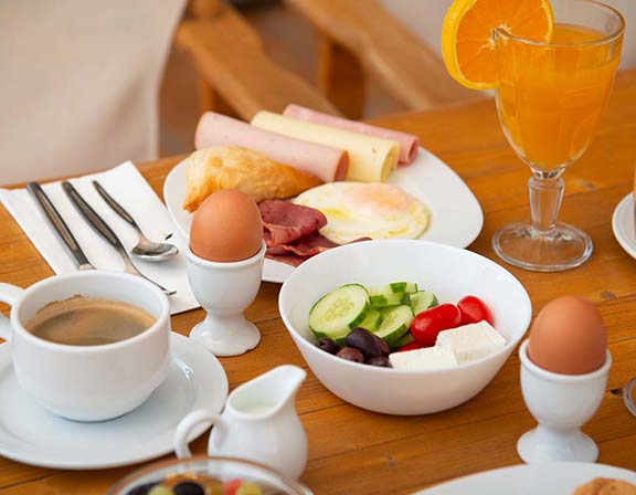 Breakfast at Margado accommodation in Sifnos