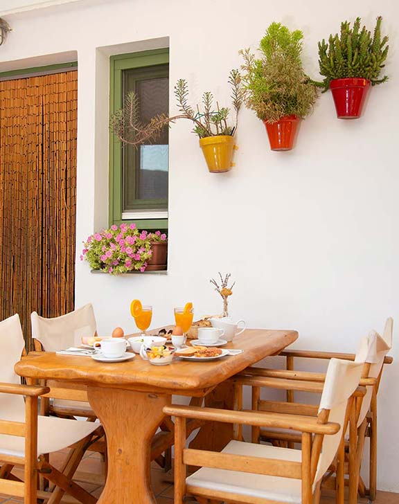 Breakfast at Margado accommodation in Sifnos